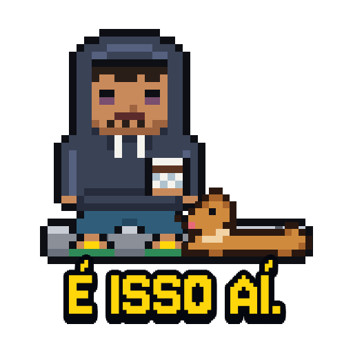 Figurinha É ISSO AÍ.
