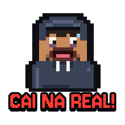 Figurinha CAI NA REAL!