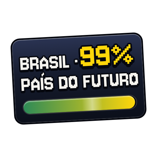 Figurinha BRASIL · PAÍS DO FUTURO 99%